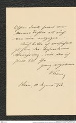 Nachlass Franz Steindachner, Brief von Wesney an Franz Steindachner (10.12.1900), Inv.Nr. 587.01, Seite 2